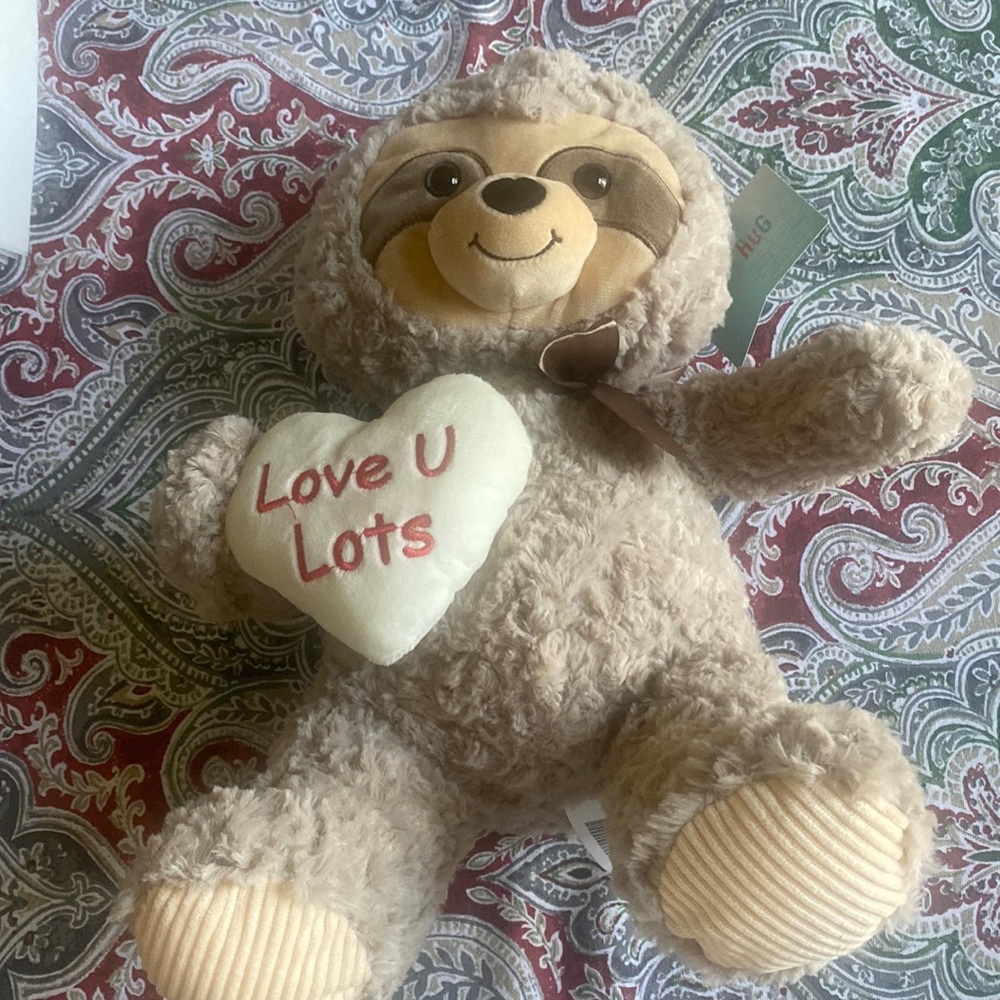 NWT Valentines Sloth